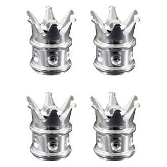 Pilot® - Chrome Crown Wheel Valve Stem Caps