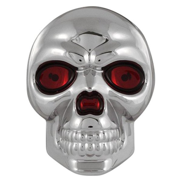 Pilot® - Red Eyes Skull Chrome Emblem
