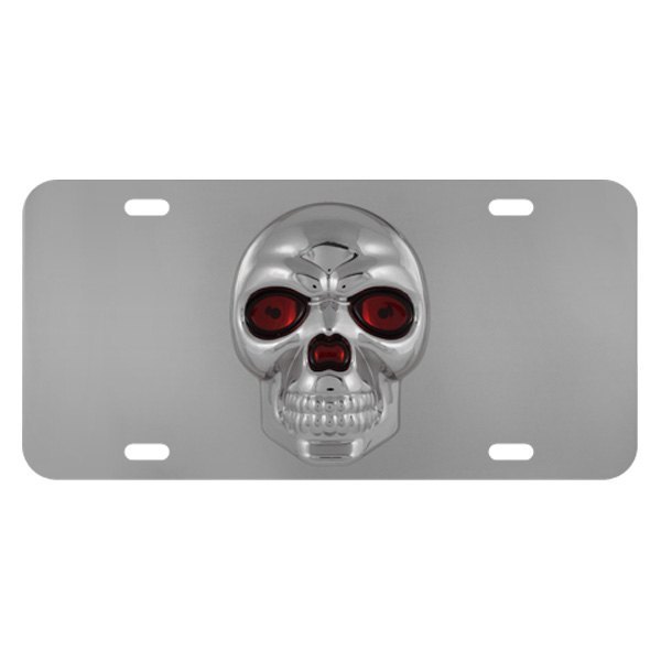 Pilot® - License Plate with Style 2 Skull Logo
