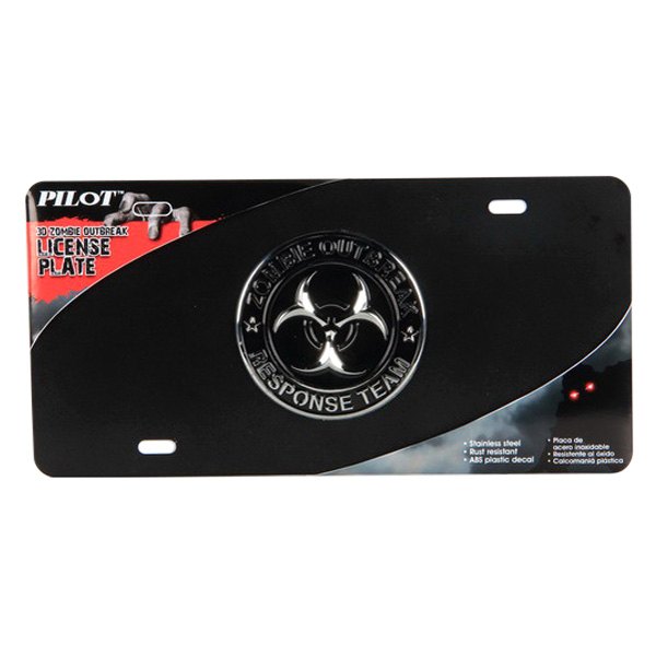 Pilot® - License Plate with Zombie Logo