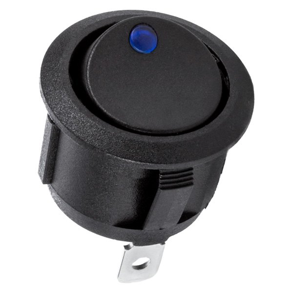  Pilot® - Rocker Blue Round LED Switch