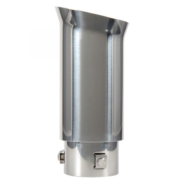 Pilot® - Stainless Steel Flared Style Round Slant Cut Double-Wall Polished Exhaust Tip