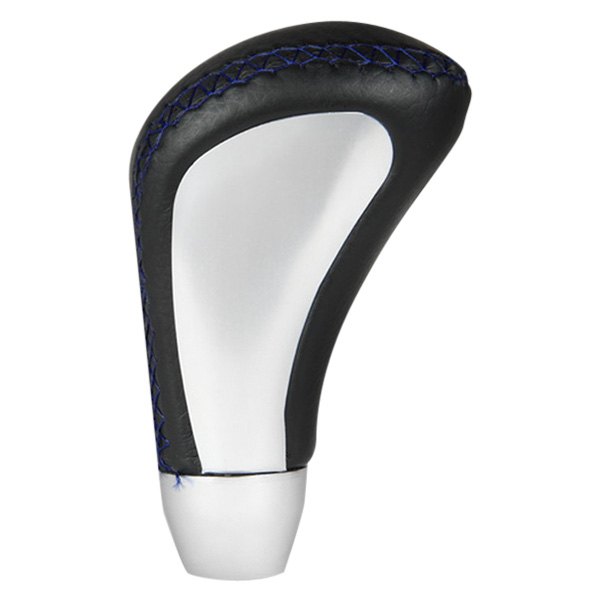Pilot® - Manual Indy Leather Shift Knob with Blue Stitch
