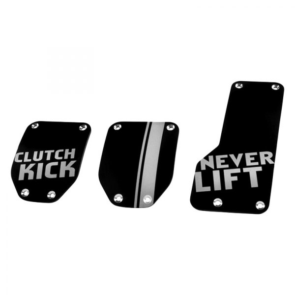 Pilot® - Clutch Kick, Never Lift Aluminum Manual Pedal Pad Set