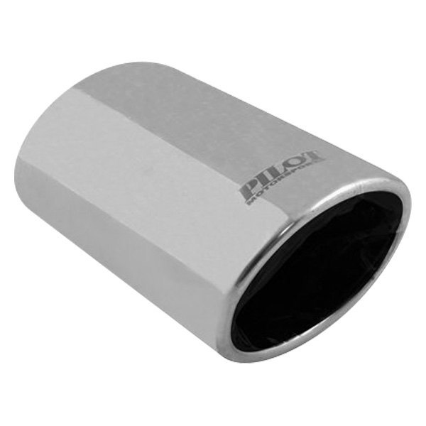 Pilot® PM5116 Stainless Steel Oval Angle Cut BoltOn Exhaust Tip