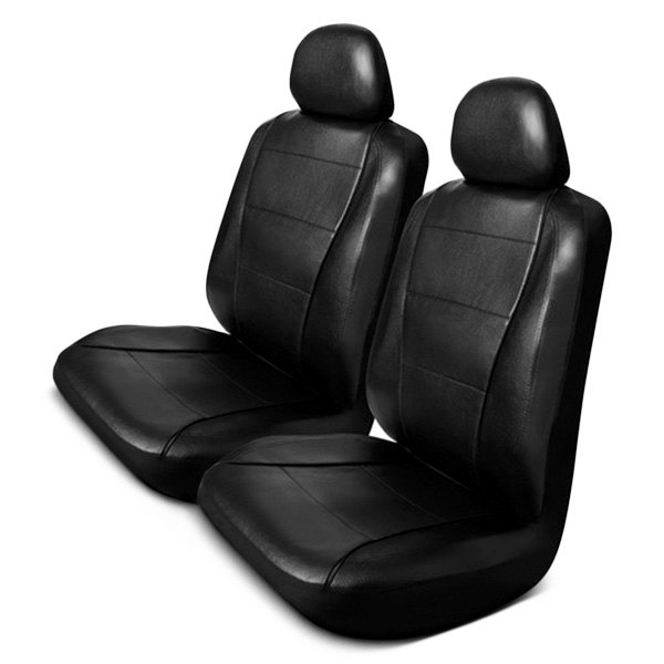  Pilot® - Black Low Back Synthetic Leather Perforated Seat Covers
