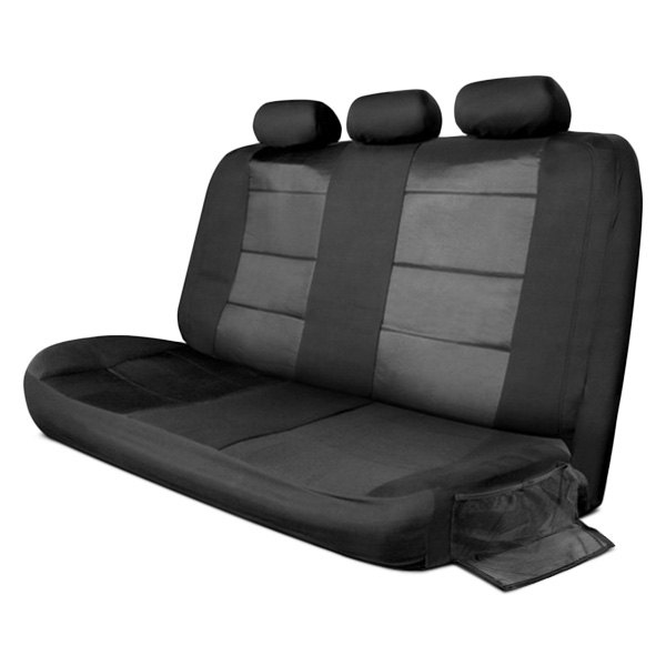  Pilot® - Canvas 2nd Row Black Seat Cover with Side Flaps