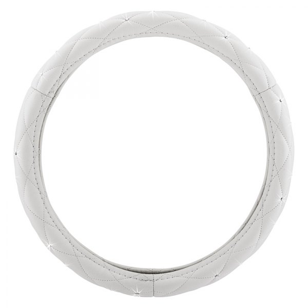Pilot® - Special Edition Swarovski Crystal Embellished White Steering Wheel Cover