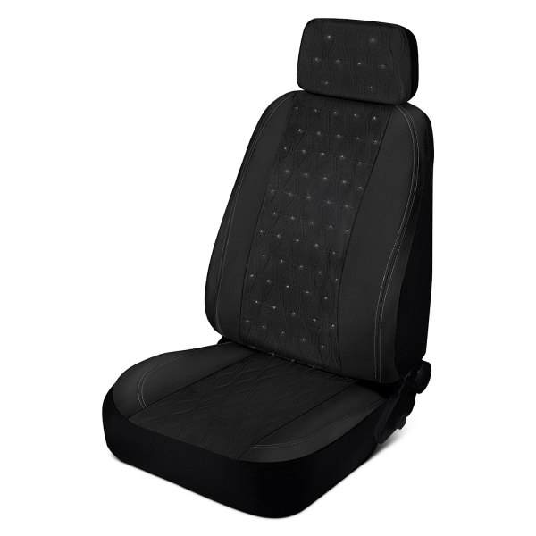  Pilot® - Swarovski Wavy Stitch Black Seat Cover