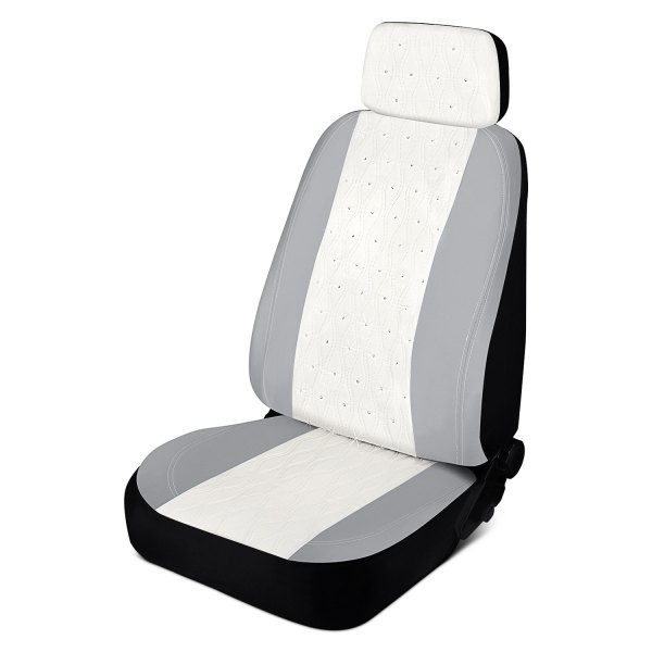  Pilot® - Swarovski Wavy Stitch White Seat Cover