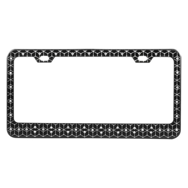 Pilot® - Special Edition Swarovski Crystal Enhanced License Plate Frame with Diamond Pattern and 48 Crystals