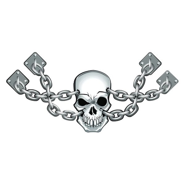 Pilot® - Skull and Chain Chrome Emblem