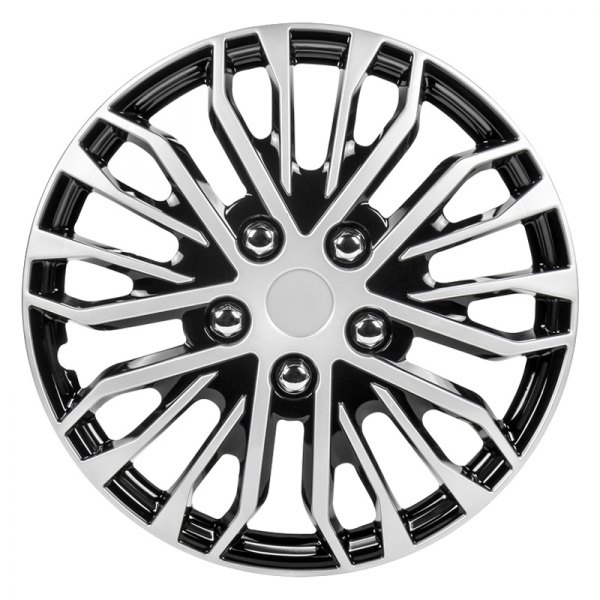 Pilot® - 14" Apex 5 W-Spoke Silver Black Wheel Covers