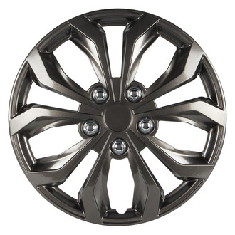 Pilot® - 17" Spyder 5 V-Spoke Gunmetal Wheel Covers