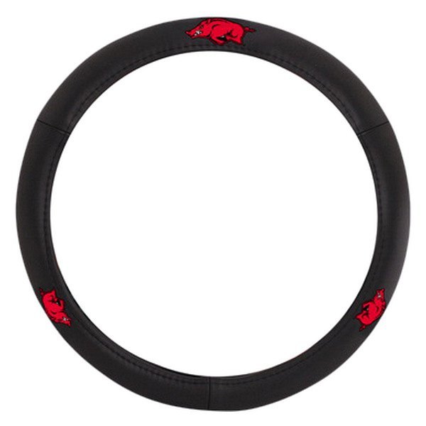 Pilot® - Leather Steering Wheel Cover with Arkansas Logo