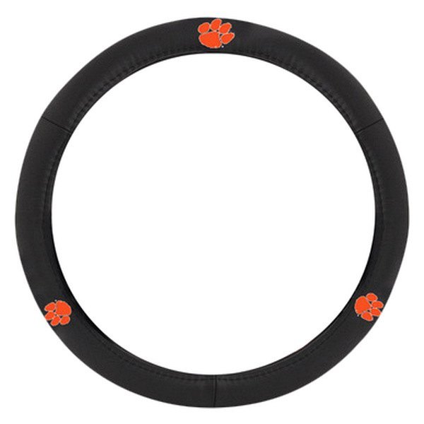 Pilot® - Leather Steering Wheel Cover with Clemson Logo