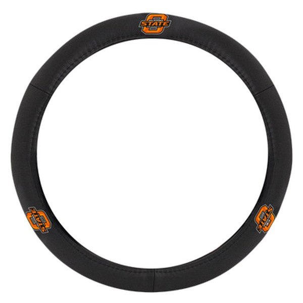 Pilot® - Leather Steering Wheel Cover with Oklahoma State Logo