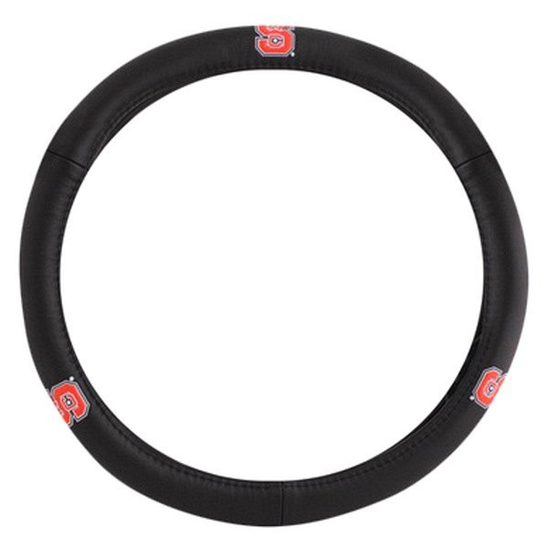 Pilot® - Leather Steering Wheel Cover with N. Carolina State Logo