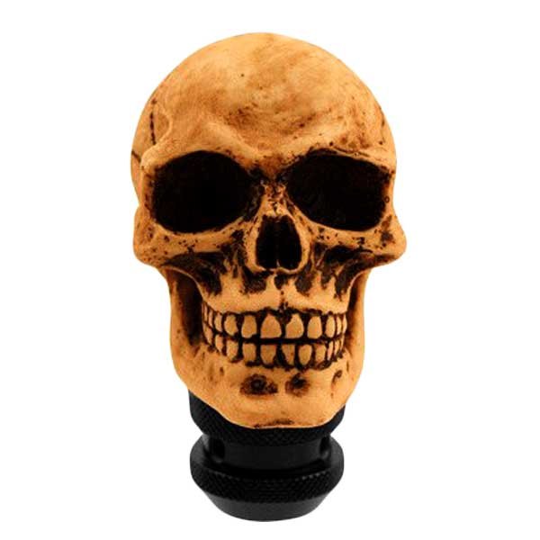 Pilot® - Manual Lifelike Skull Yellow Shift Knob