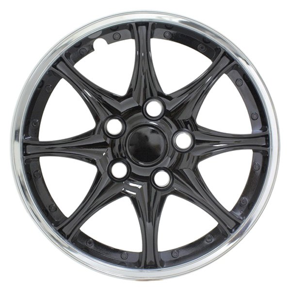 Pilot® - 15" 8 I-Spoke Black Chrome Wheel Covers