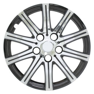 Pilot® - 15" 14 I-Spoke Stick Silver with Black Accent Wheel Covers