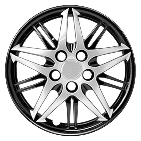 Pilot® - 14" Formula Performance Series 10 I-Spoke Silver with Black Chrome Wheel Covers