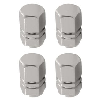 Pilot® - Silver Anodised Tuner Wheel Valve Stem Caps