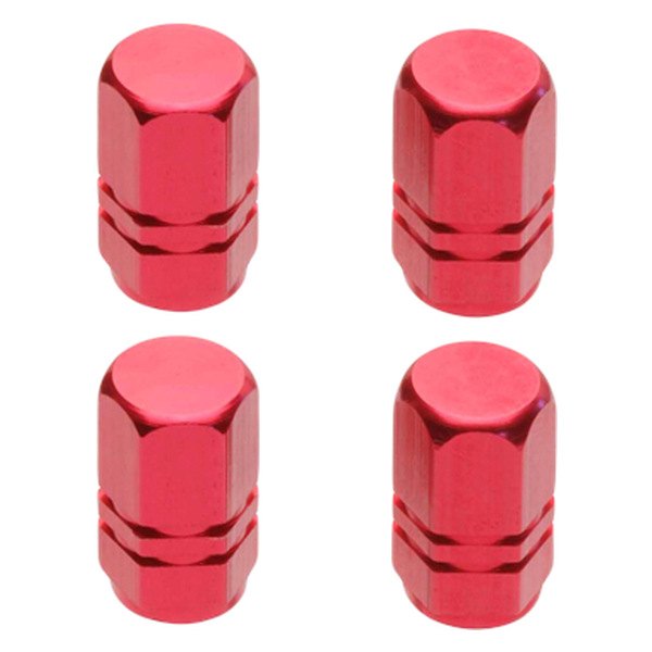 Pilot® - Red Anorised Tuner Wheel Valve Stem Caps