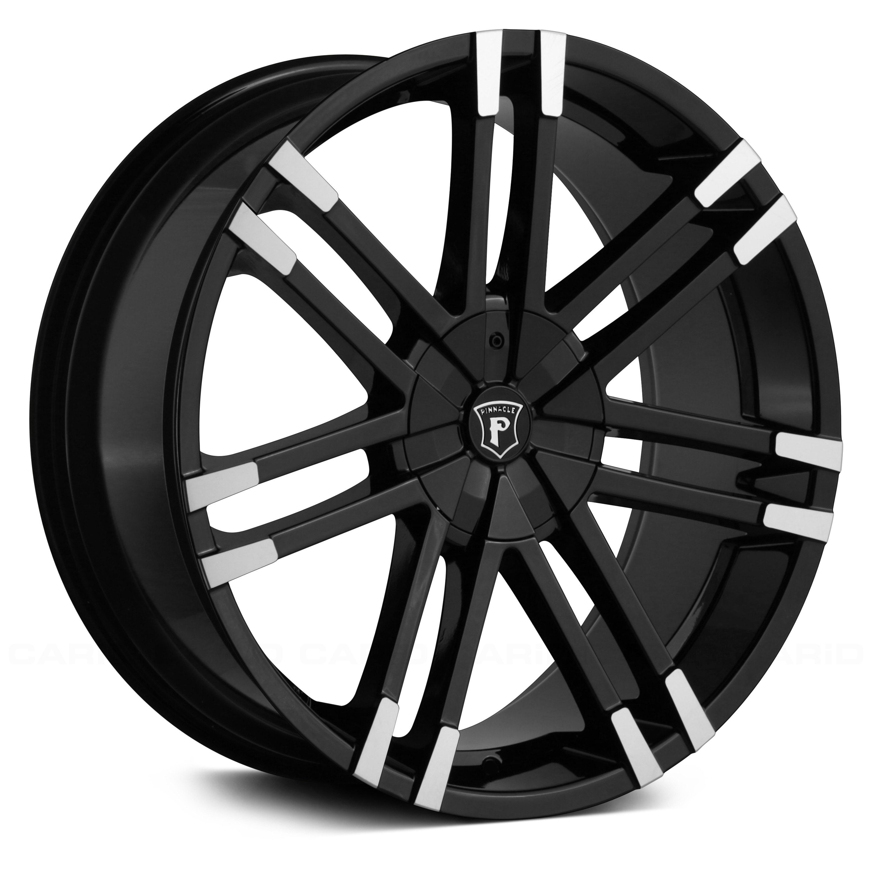 PINNACLE® P88 VALENTI Wheels Gloss Black with Machined Tips Rims