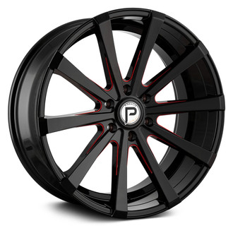 PINNACLE® - P100 ROYALTY Gloss Black with Red Milled Accents