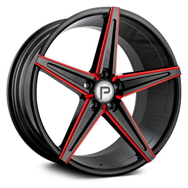 PINNACLE® - P202 SUPREME Gloss Black with Red Milled