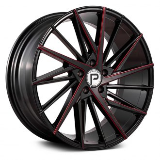 PINNACLE® - P208 SNAZZY Gloss Black with Red Milled Accents