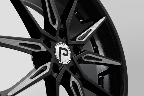 PINNACLE® P218 ENZO Wheels - Gloss Black with Milled Accents Rims