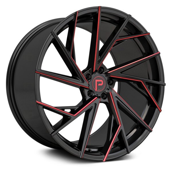 PINNACLE® - P316 SWANK Gloss Black with Red Milled Accents