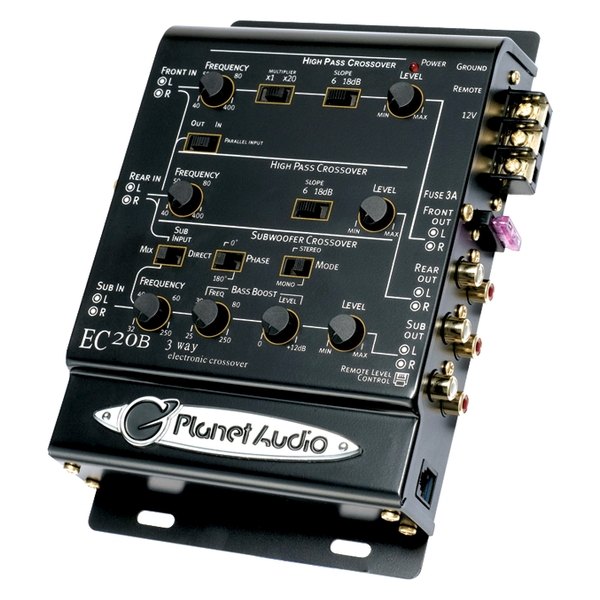 Planet Audio® - 3-Way Audio Crossover with Remote Subwoofer Level Control
