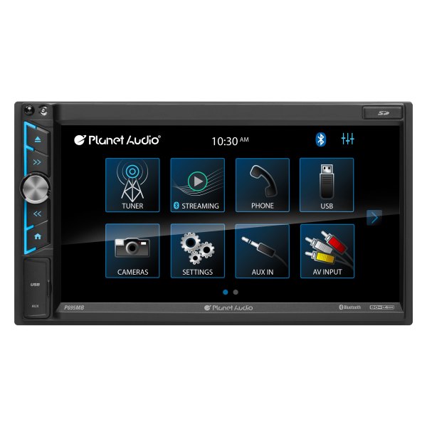 Planet Audio® - 6.95" Touchscreen Display Double DIN Digital Media Receiver with Bluetooth, Android Auto