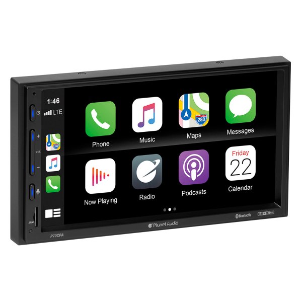 Planet Audio® - 6.75" Touchscreen Display Double DIN Digital Media Receiver with Bluetooth, Android Auto, Apple CarPlay
