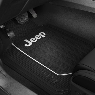 Front and Rear All Weather Protection TPE Automotive Floor Mats for 2016 2017 2018 Jeep Renegade,Black 3 Pieces TURBOSII For Jeep Renegade Floor Mats Liners 