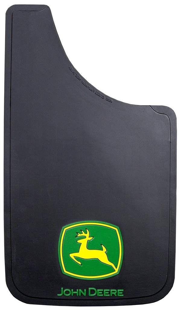  Plasticolor® - Easy Fit Black Mud Flaps with John Deere Logo