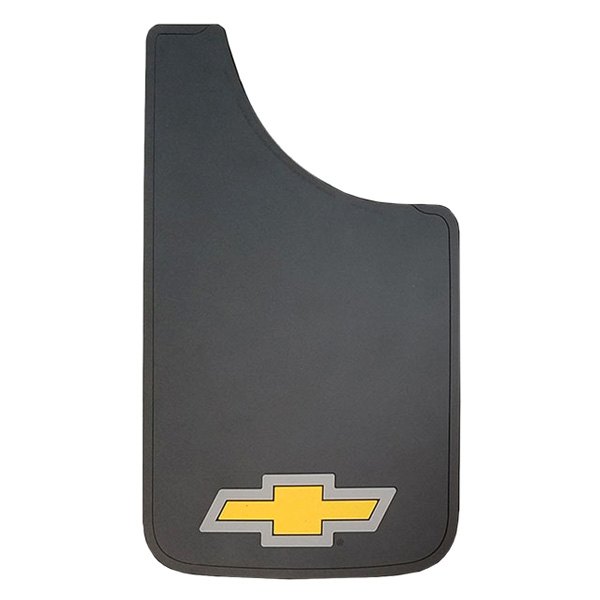 Plasticolor® - Easy Fit Black Mud Guards with Gold Chevy Bowtie Logo