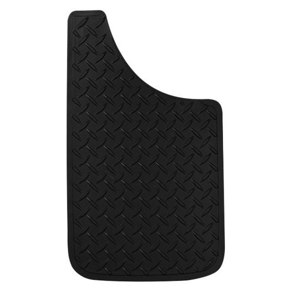 Plasticolor® - Easy Fit Black Mud Guards with Diamond Plate