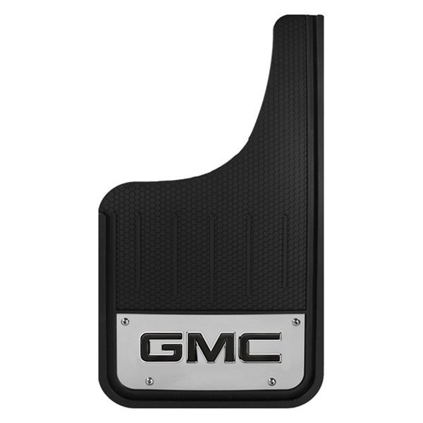 Plasticolor® - Heavy Duty Black Mud Guards with GMC Logo and Strips