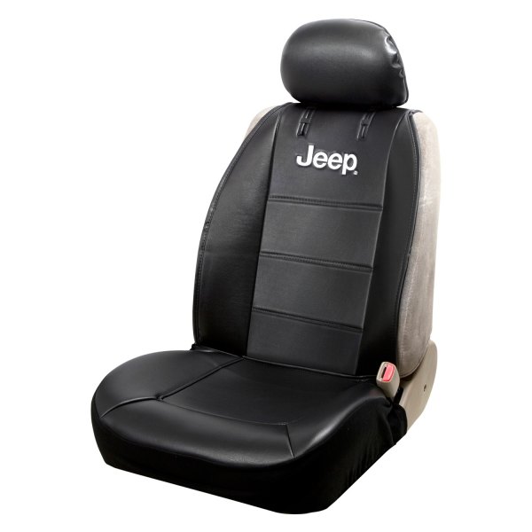  Plasticolor® - Black Jeep Logo Sideless Seat Cover