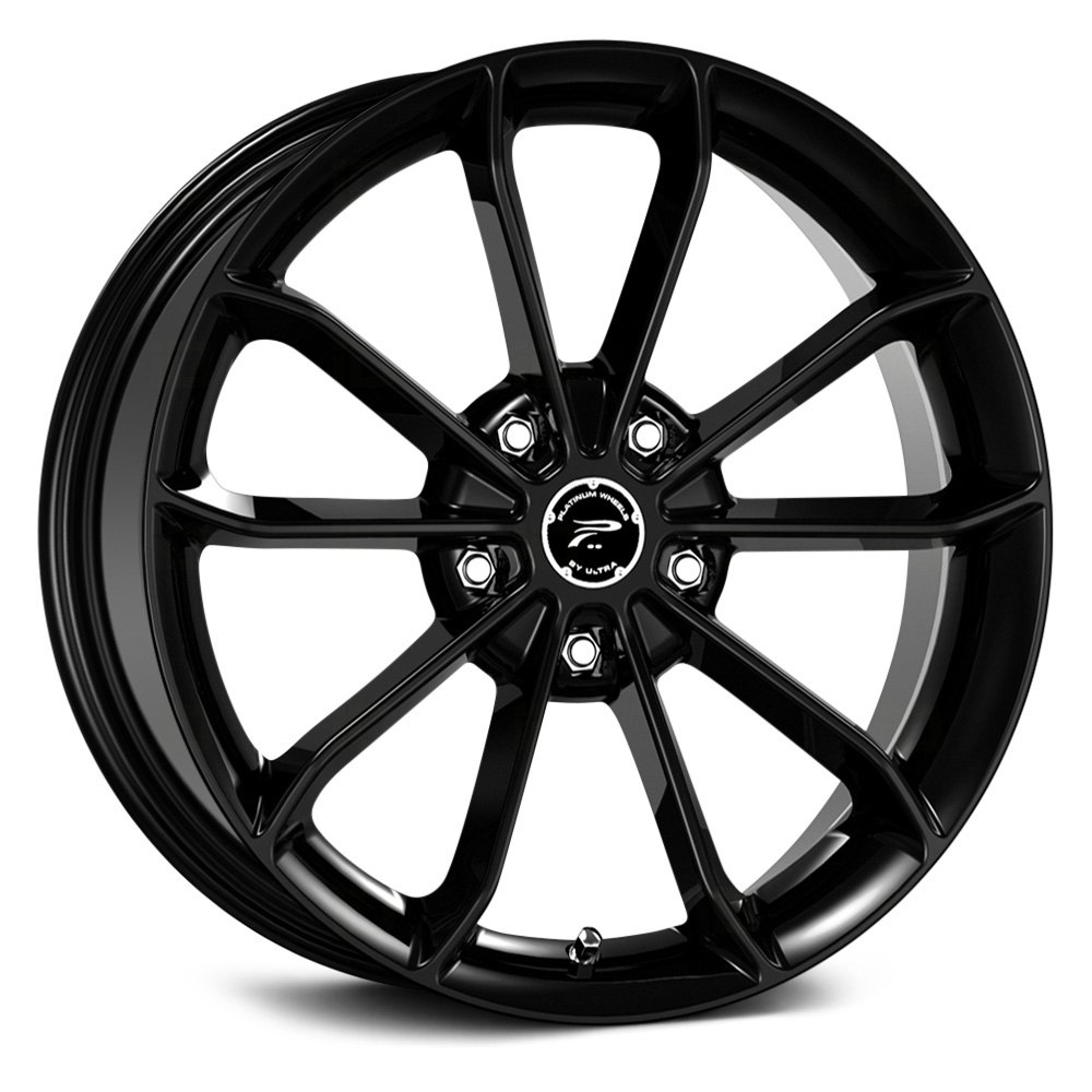 PLATINUM® 457BK REVELATION Wheels - Gloss Black with Clear Coat Rims