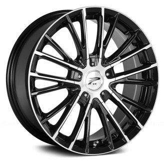 PLATINUM® - 437U GENESIS Gloss Black with Diamond Cut Face and Clear Coat