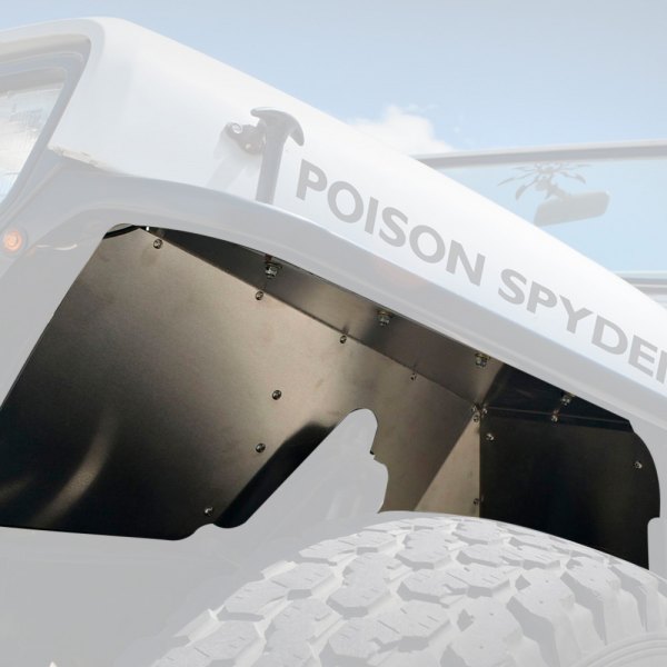 Poison Spyder Customs® - DeFender™ Aluminum Front Inner Fender Kit