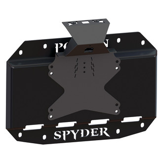 Poison Spyder Customs® - Tramp Stamp™ Black Tire Carrier Delete Plate with Camera Mount