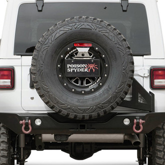 Poison Spyder Customs® - Black Frame Mounted Tire Carrier