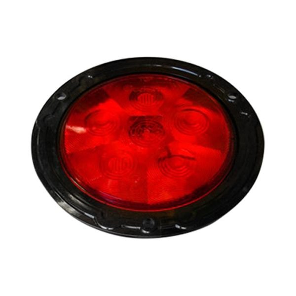 Poison Spyder Customs® - 4" Black/Red Round LED Tail Light