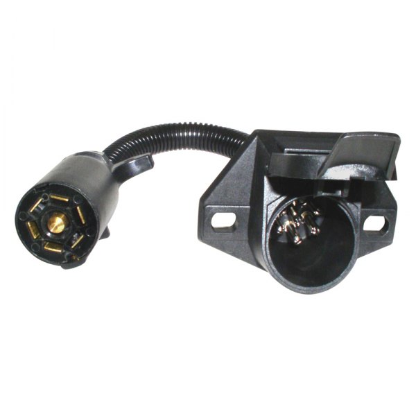 Pollak® - 7 Way RV Plug to 7 Way HD Nylon Socket Harness Adapter